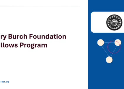 Tory Burch Foundation Fellows Program cover