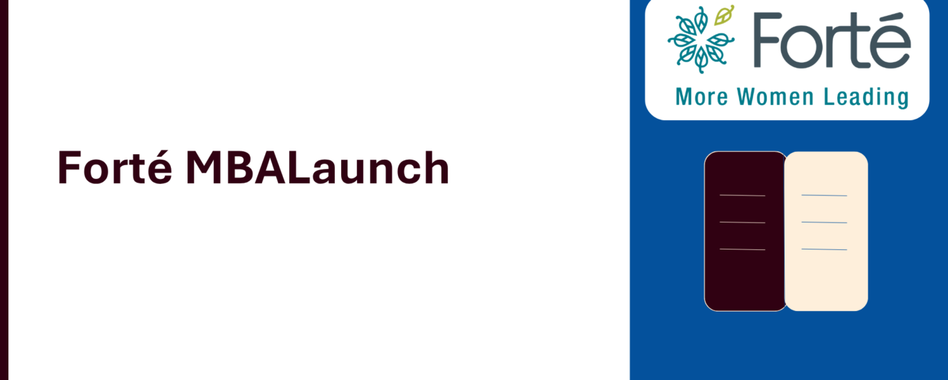 Forté MBALaunch 2027 program cover