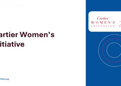 Cartier Women’s Initiative Regional Awards 2027 cover