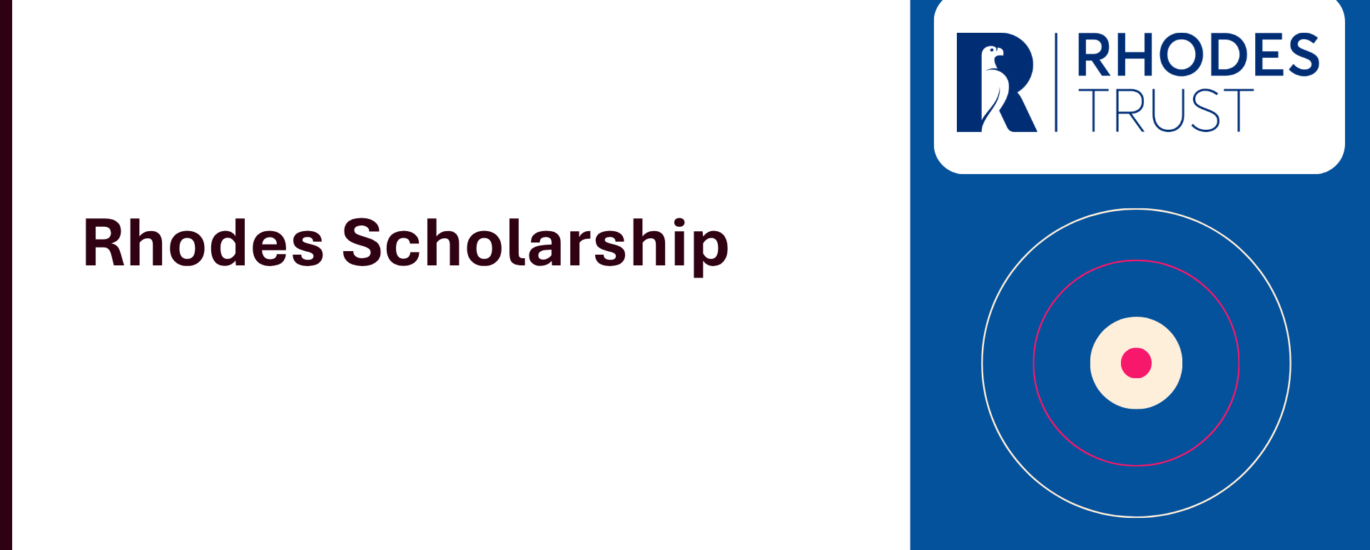Rhodes Scholarship 2027 cohort cover