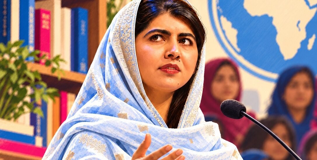 Malala Yousafzai — Girls Do That profile illustration