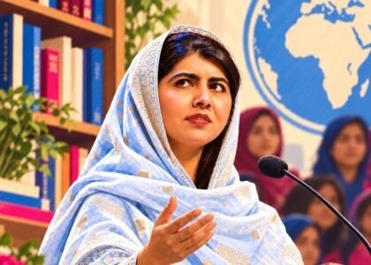 Malala Yousafzai — Girls Do That profile illustration